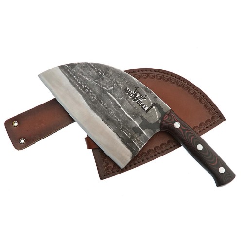 Nóż kuchenny Serb Samura Mad Bull 18 cm, czerwony - 2900796