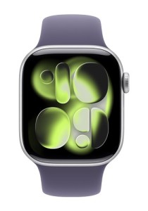 Apple Watch Series 11 OLED 42 mm Cyfrowy 374 x 446 px Ekran dotykowy 5G Srebrny Wi-Fi GPS