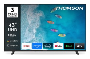 Thomson 43UG4S15 Telewizor 109,2 cm (43") 4K Ultra HD Smart TV Wi-Fi Czarny
