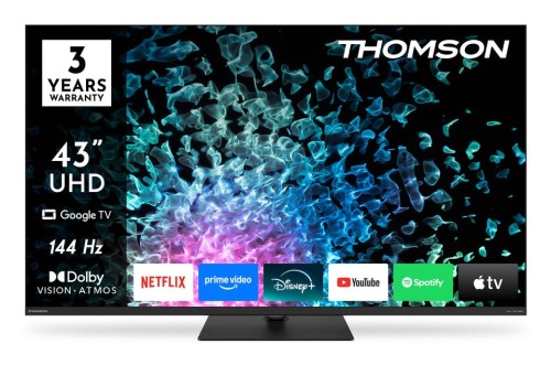 Thomson 43MG7C15 Telewizor 109,2 cm (43") 4K Ultra HD Smart TV Wi-Fi Czarny 320 cd/m2 - 2903556