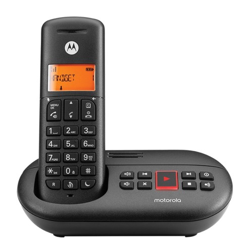 Motorola E211 Telefon w systemie DECT Nazwa i identyfikacja dzwoniącego Czarny - 2904334