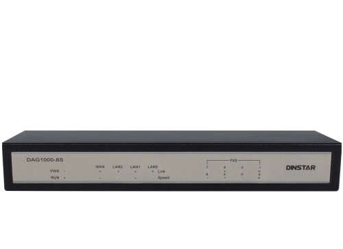 Dinstar DAG1000-8S - VoIP FXS Bramka, 8×FXS - 2904376