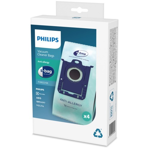 Worek do odkurzacza AEG, Electrolux, Philips (Materiał syntetyczny; Philips FC8022/04; 4 szt.) - 2394335