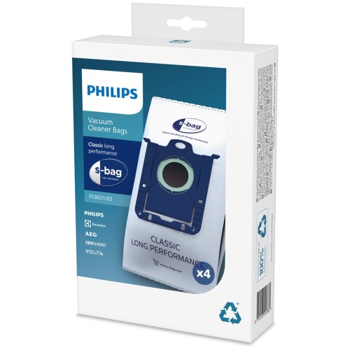 Worek do odkurzacza Philips (Materiał tekstylny; Philips FC8021/03; 4 szt.) - 2187920
