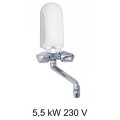Ogrzewacz wody DAFI 5,5 KW z baterią białą (230V) (OUTLET) - 2888207