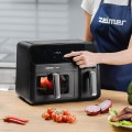 Frytkownica beztłuszczowa Air Fryer ZELMER ZAF900 5,5l Dual z podwójnym koszem (OUTLET) - 2416535