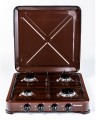 Kuchenka gazowa nastawna 4-palnikowa Ravanson K-04BR (brązowy) - 2888848