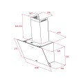 Teka OKAP PRZYŚCIENNY SKOŚNY DVN 74030 WHT (OUTLET) - 2107584