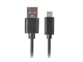 Kabel Lanberg CA-USBO-31CU-0018-BK (USB 3.1 - USB typu C ; 1,8m; kolor czarny) - 1334624