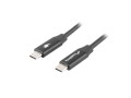 LANBERG KABEL USB-C 2.0 M/M 1.8M PREMIUM QC 4.0 POWER DELIVERY 60W CZARNY CA-CMCM-40CU-0018-BK - 2890275