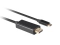 LANBERG KABEL USB-C(M)->DISPLAYPORT(M) 1M 4K 60HZ CZARNY CA-CMDP-10CU-0010-BK - 1186927