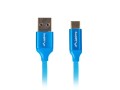 Kabel Lanberg CA-USBO-21CU-0010-BL (USB 2.0 typu A - USB typu C ; 1m; kolor niebieski) - 1314174