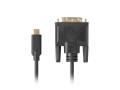 LANBERG KABEL USB-C(M)->DVI-D(24+1)(M) 1.8M CZARNY CA-CMDV-10CU-0018-BK - 1330300