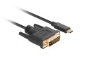 LANBERG KABEL USB-C(M)->DVI-D(24+1)(M) 1.8M CZARNY CA-CMDV-10CU-0018-BK - 1330301