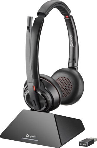 POLY Zestaw słuchawkowy Savi 8220 UC z certyfikatem Microsoft Teams DECT 1880–1900 MHz USB-A - 2034993