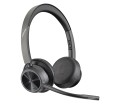 POLY Zestaw słuchawkowy Voyager 4320-M z certyfikatem Microsoft Teams + adapter BT700 + stacja ładująca - 2727192