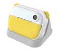 Aparat natychmiastowy myFirst Camera Insta Wi dla dzieci z drukarką i możliwością drukowania etykiet, ekranem 2.4" IPS, z podwójnym obiektywem 12 MP (yellow) - 2705675