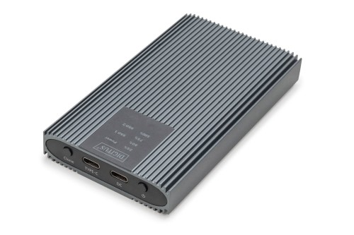 Obudowa/Stacja klonująca USB 3.1 Typ C na dyski SSD M.2 NVMe 20 Gbps aluminiowa, beznarzędziowa - 2803288