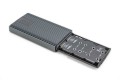 Obudowa/Stacja klonująca USB 3.1 Typ C na dyski SSD M.2 NVMe 20 Gbps aluminiowa, beznarzędziowa - 2875754