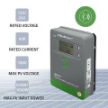 Solarny regulator ładowania MPPT Qoltec 53663 z czujnikiem temperatury 40A |12V / 24V | LCD | 2 x USB | Bluetooth | APP | GEL | LiFePO4 - 2891560
