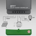 Solarny regulator ładowania MPPT Qoltec 53663 z czujnikiem temperatury 40A |12V / 24V | LCD | 2 x USB | Bluetooth | APP | GEL | LiFePO4 - 2891561