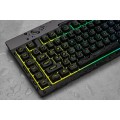 Korsarz | Gumowa kopuła | K55 RGB PRO | Klawiatura do gier | Klawiatura do gier | Światło LED RGB | Stany Zjednoczone | Przewodowe | Czarny - 2742941