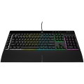 Korsarz | Gumowa kopuła | K55 RGB PRO | Klawiatura do gier | Klawiatura do gier | Światło LED RGB | Stany Zjednoczone | Przewodowe | Czarny - 2742943