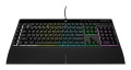 Korsarz | Gumowa kopuła | K55 RGB PRO | Klawiatura do gier | Klawiatura do gier | Światło LED RGB | Stany Zjednoczone | Przewodowe | Czarny - 2891569