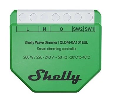 Shelly Wave Dimmer EU LR Inteligentny kontroler ściemniania zielony - 2891894