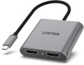 Unitek V1404A Adapter USB-C na 2x port DP 1.4 8K 60Hz - 2326682
