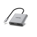 Unitek V1404A Adapter USB-C na 2x port DP 1.4 8K 60Hz - 2892085