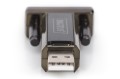 Adapter DIGITUS DA-70156 (USB M - RS-232 M; kolor czarny) - 1124906