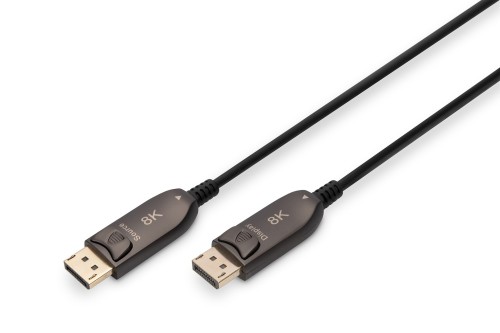 Kabel DP/DP M/M czarny 10m DisplayPort 1.4 Hybrydowy  AOC 8K 60Hz UHD - 2092215