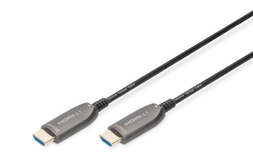Kabel połączeniowy hybrydowy HDMI 2.1 Ultra High Speed 8K60Hz UHD HDMI A/HDMI A M/M czarny 15m - 2002786