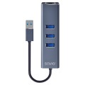 SAVIO AK-58 3-PORTOWY HUB USB-A Z ADAPTEREM RJ-45 - 2892116