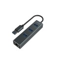 SAVIO AK-58 3-PORTOWY HUB USB-A Z ADAPTEREM RJ-45 - 1305499