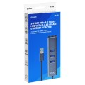 SAVIO AK-58 3-PORTOWY HUB USB-A Z ADAPTEREM RJ-45 - 2892122