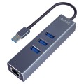 SAVIO AK-58 3-PORTOWY HUB USB-A Z ADAPTEREM RJ-45 - 2892117