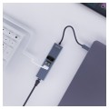 SAVIO AK-58 3-PORTOWY HUB USB-A Z ADAPTEREM RJ-45 - 2892120