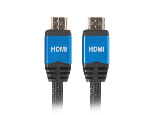 Kabel Lanberg Premium CA-HDMI-20CU-0010-BL (HDMI M - HDMI M; 1m; kolor czarny) - 1452139