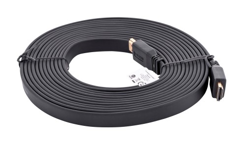 Kabel Lanberg CA-HDMI-21CU-0050-BK (HDMI M - HDMI M; 5m; kolor czarny) - 1186898
