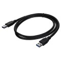 LANBERG KABEL USB-A 3.0 M/M 1M CZARNY CA-USBA-30CU-0010-BK - 1765244
