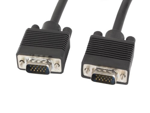 Kabel Lanberg CA-VGAC-10CC-0150-B (D-Sub (VGA) M - D-Sub (VGA) M; 15m; kolor czarny) - 1039293