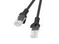 Patchcord UTP Lanberg PCU6-10CC-0500-BK (RJ45 - RJ45 ; 5m; UTP; kat. 6; kolor czarny) - 2892332