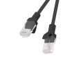 Patchcord UTP Lanberg PCU6-10CC-0500-BK (RJ45 - RJ45 ; 5m; UTP; kat. 6; kolor czarny) - 1039487