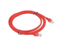 PATCHCORD KAT.5E UTP 2M CZERWONY FLUKE PASSED LANBERG 10-PACK - 2367973