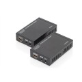 Extender HDMI do 70m po Cat.5e UHDHDBaseT 4K 30Hz 3D HDCP 2.2 z IR, audio (zestaw) - 1914627