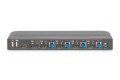 Digitus Przełącznik KVM, 4-portowy, 4K 60 Hz, 4 x DP in, 1 x DP/HDMI out - 2649484