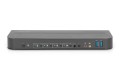 Digitus Przełącznik KVM, 4-portowy, 4K 60 Hz, 4 x DP in, 1 x DP/HDMI out - 2649485