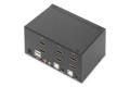 Przełącznik KVM, 2-portowy, podwójny wyświetlacz, 4K, HDMI - 2445950